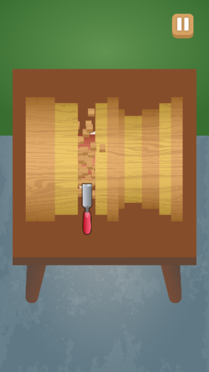 Wood Cutting Shop Brick Turning Game Wood Shaping Simulator App on