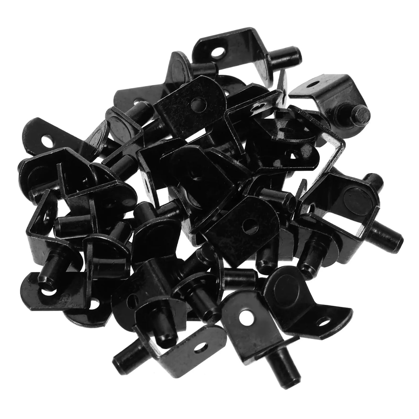 Clear Plastic Shelf Support Pegs 80Pcs Metal Shelf Pegs for Cabinets Heavy Load Shelf Supports L-Shape Wood Shelving Brackets Cold Rolled Steel