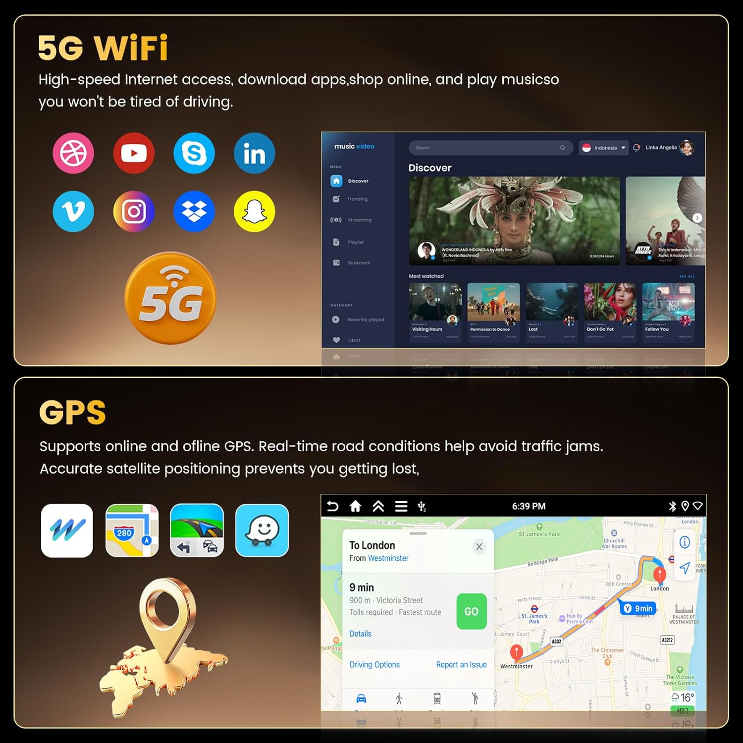 4+64GB Android 15 Car Stereo for Nissan Versa Sedan 2015-2019 Wireless Carplay Android Auto, 10.1 Inch Incell Touch Screen Car Stereo with GPS, Backup Camera, Bluetooth, FM/RDS, EQ, WiFi, SWC