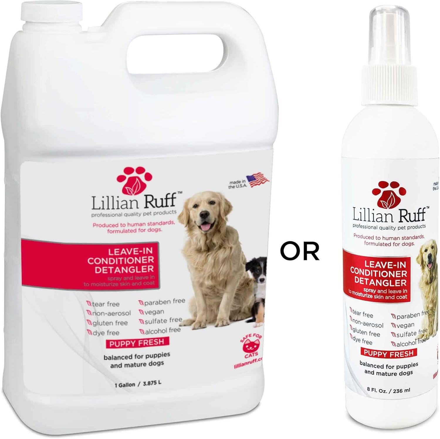 Lillian Ruff Pet Dog Leave in Conditioner & Detangler