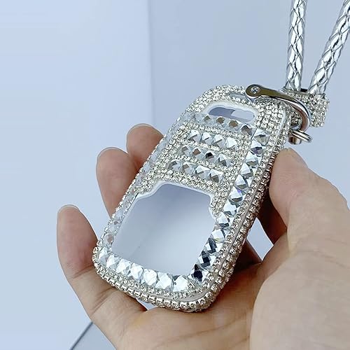 Miniatura 4 de PGTOPONE Funda protectora de lujo brillante con diamantes de imitación para llave inteligente Audi A4 Q7 Q5 TT A3 A6 SQ5 R8 S5