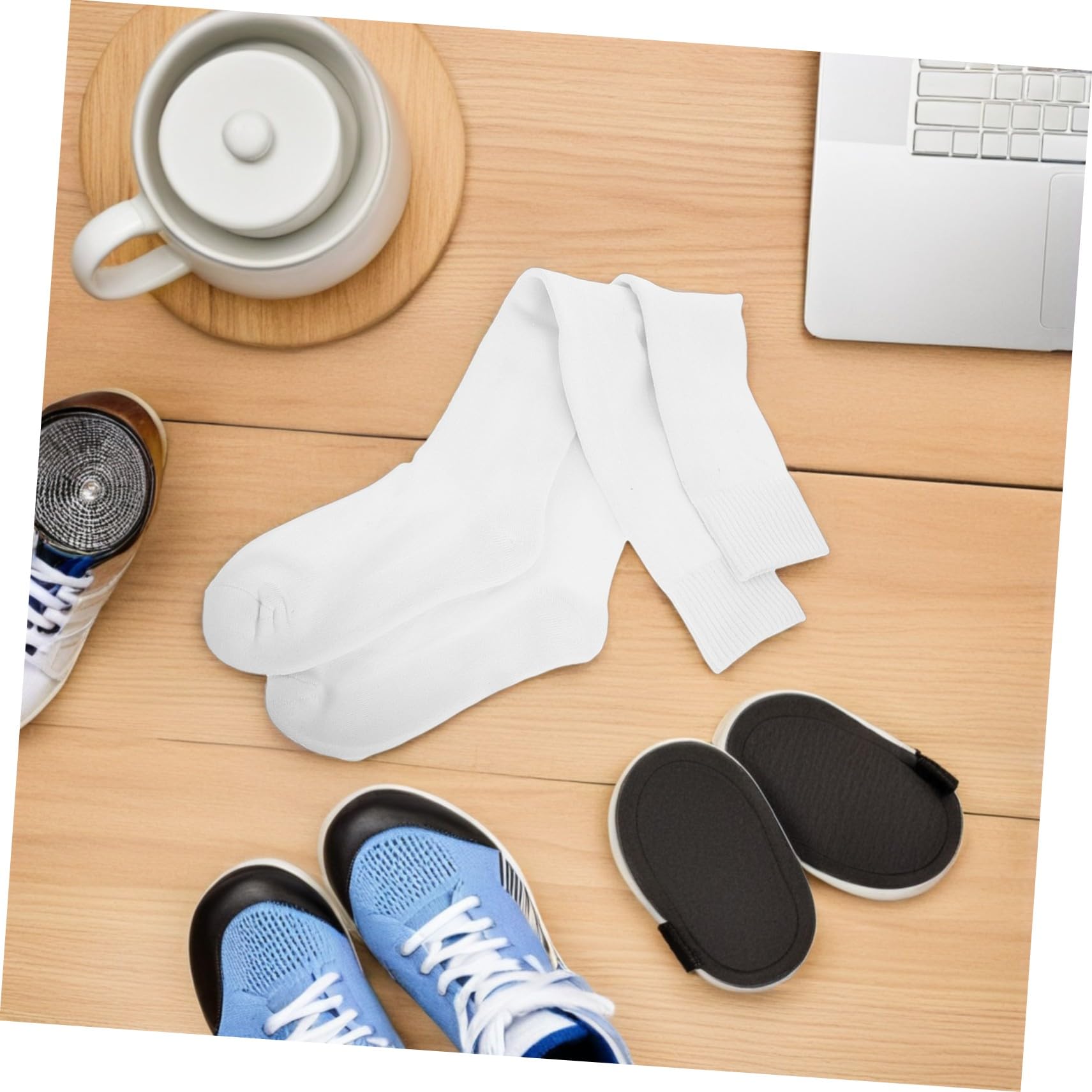 4 Pares Calcetines de Esgrima con Refuerzo Rodilla Medias Altas Transpirables con Acolchada para Fútbol y Hockey sobre Césped Seguro y Antideslizante para Adultos y Jóvenes