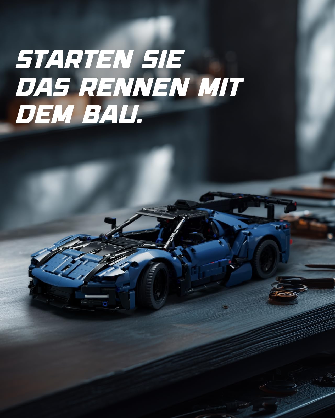 Nifeliz Technique Rennwagen Auto-Modellbausatz Bauspielzeugsets, Maßstab 1:12 Sammlerauto Klemmbausteine Rennwagen für Erwachsene, Dekoration & Geschenk (1,726 Teile, NF10321) | Sportwagen-Modell im Maßstab 1:12 für Erwachsene, ideales Geschenk für Rennli
