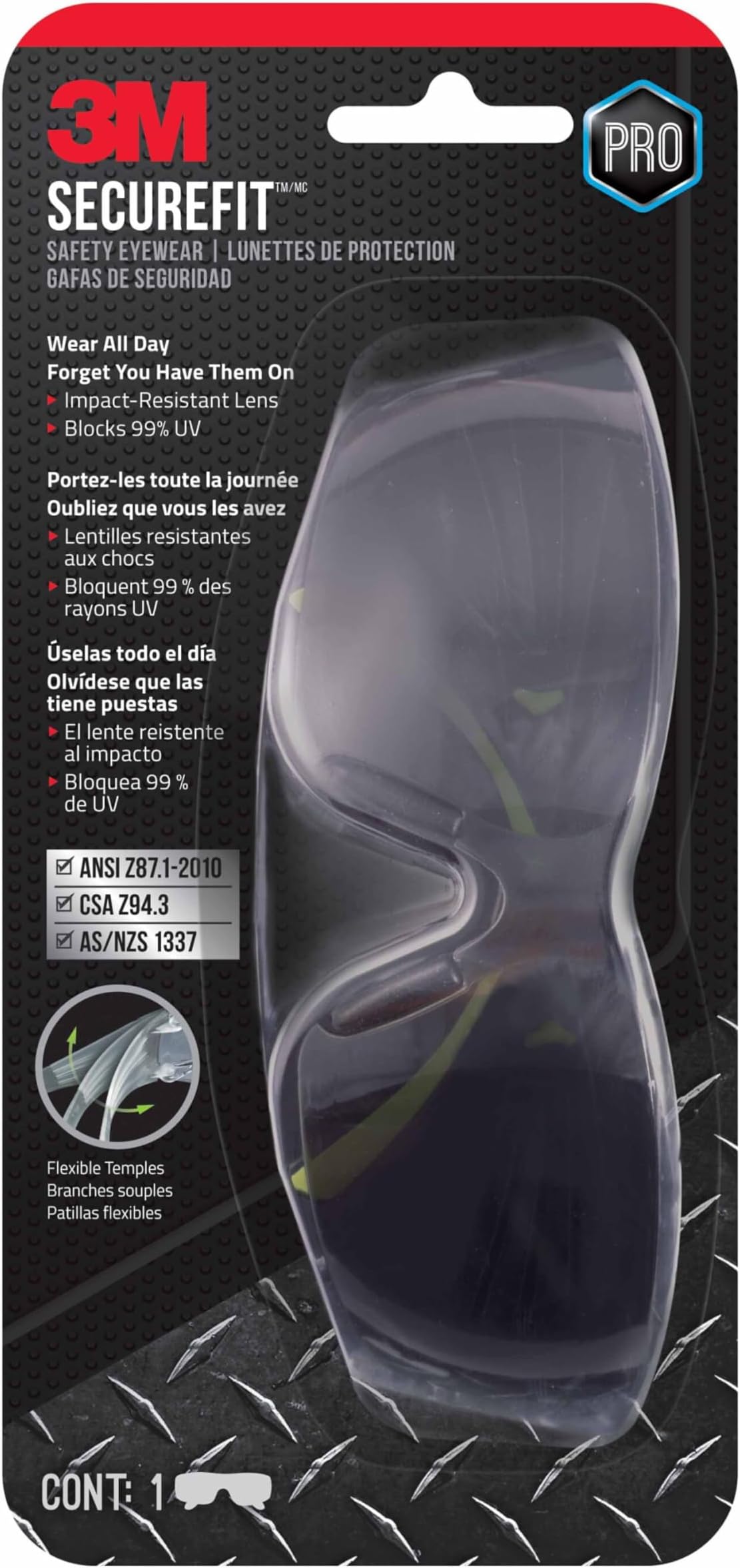 3M Secure-Fit 400 Anti-Fog Eye Protection Glasses