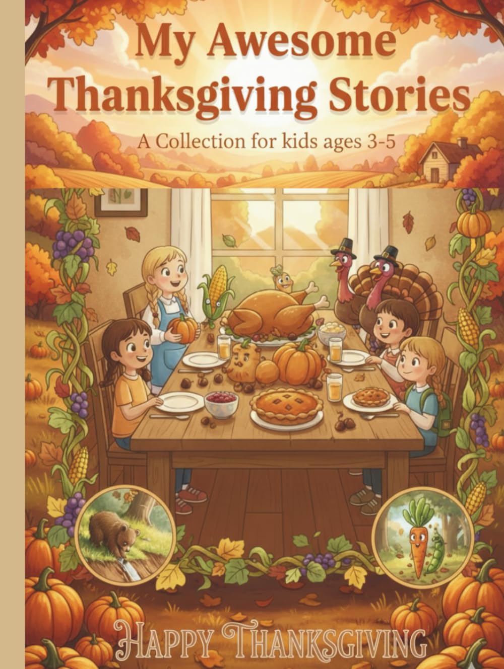 My Awesome Thanksgiving Stories: A Collection for Kids Ages 3–5: 10 Sweet and Funny Tales About Friendship, Gratitude, and Thanksgiving Fun for Toddlers and Preschoolers