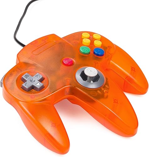 Miniatura 2 de KIWITATA Classic N64 USB Controller, N64 Wired Remote Emulator Game Controller for Windows XP 7 8 11& MAC & Retropie Orange
