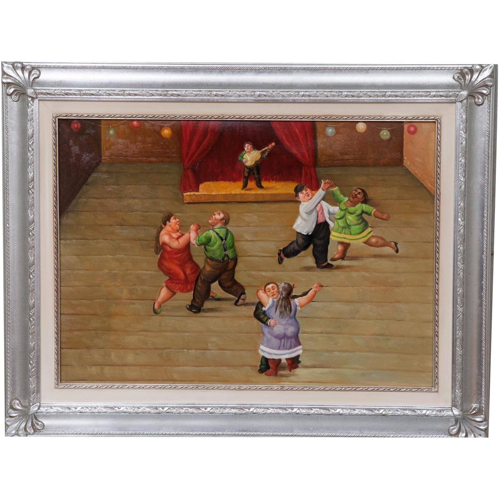 Tableau salon huile sur toile Biscottini pour créer une ambiance chaleureuse