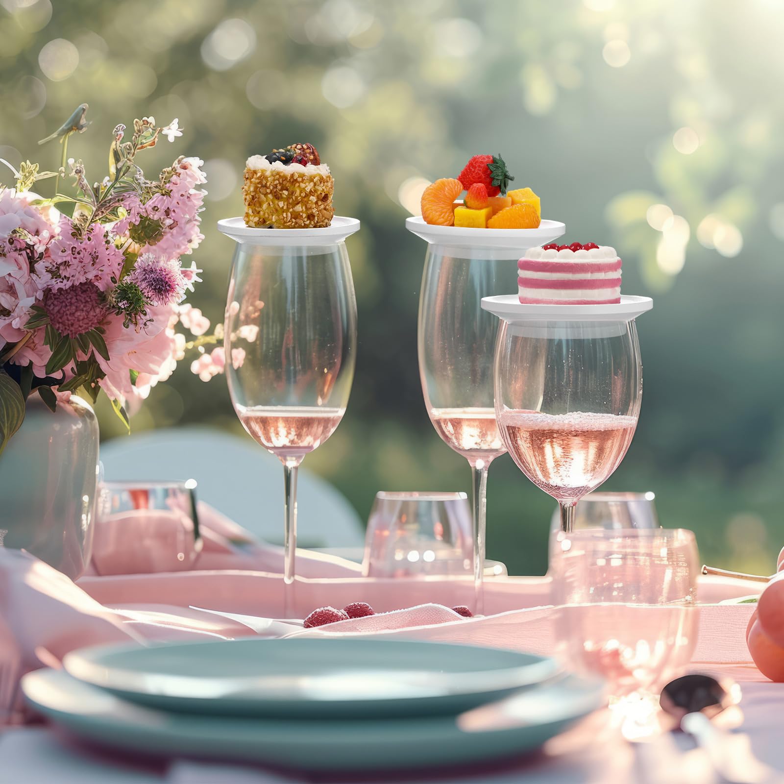 Honeydak 16 posavasos redondos de bambú para copas de vino de 4 pulgadas, para reuniones familiares, bodas, restaurantes, bares