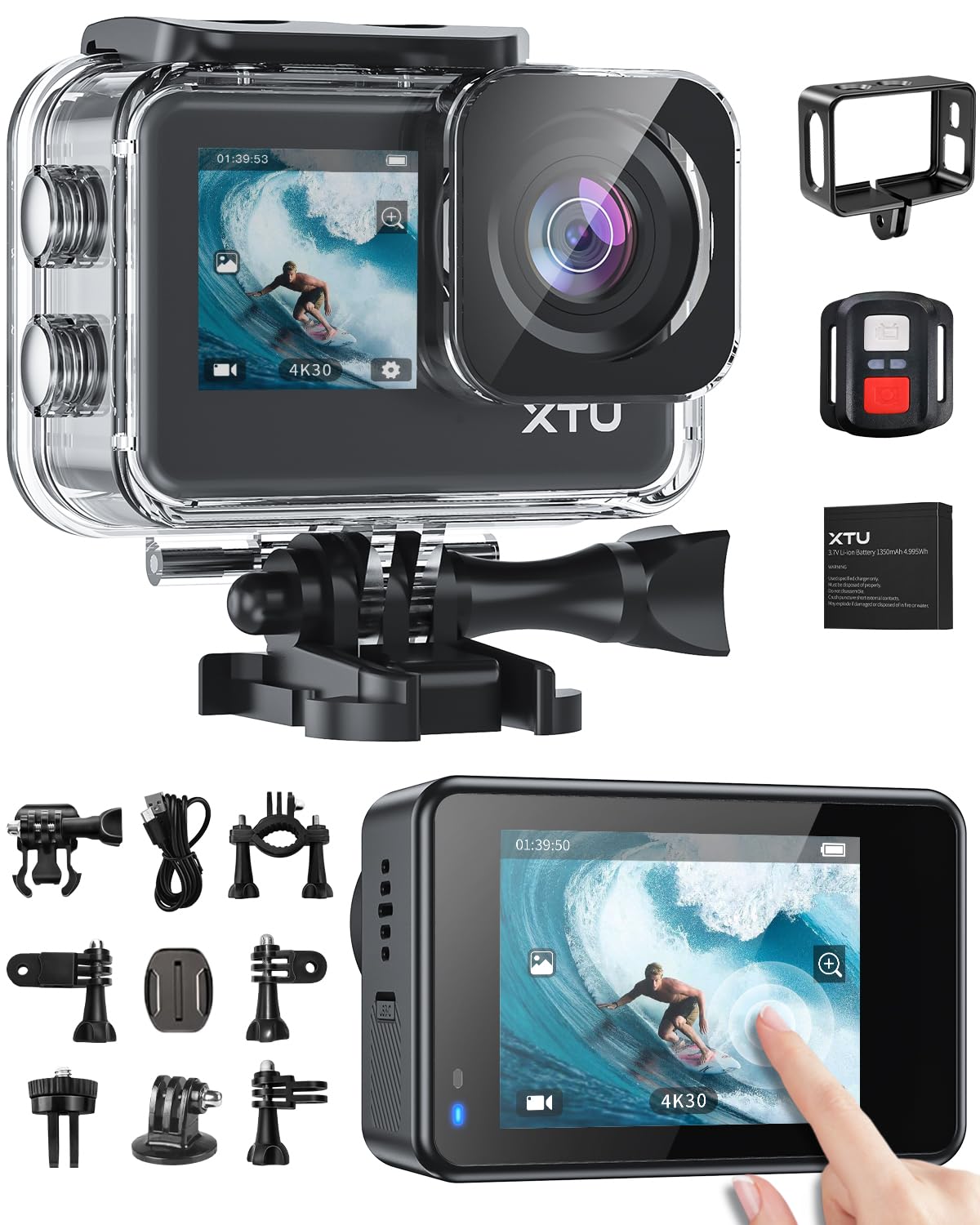【新品】XTU S6 アクションカメラ 4K 20MP【Ambarella H2 Amazon.co.jp: XTU S6 Action Camera, 4K, 20MP, Action Cam