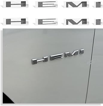 HEMI Fender Emblem Overlay Decal Stickers for 2020-2022 Challenger R/T