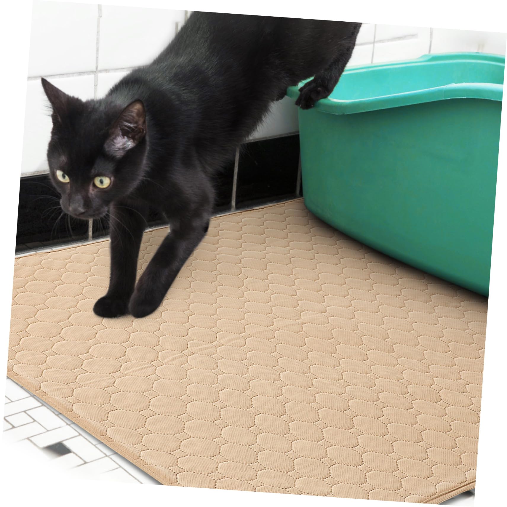 2pezzi Tappetini Igienici Assorbenti Lavabili Per Cani e Gatti Superficie Assorbente e Base Antiscivolo Per Addestramento e Comfort Degli Animali Domestici