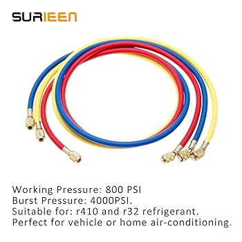 R-410A 冷媒と接続ホースセット Amazon.co.jp: PLEAVIT R410A R32 エアコンガスチャージホース