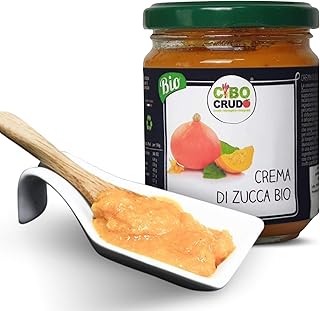 Cibocrudo Crema Di Zucca Bio, Senza Patate, 90% Polpa Di Zucca, Con Olio Extravergine Di Oliva, Per Pizza, Pasta E Risotti, In Barattolo Di Vetro Sottovuoto – 80 Gr