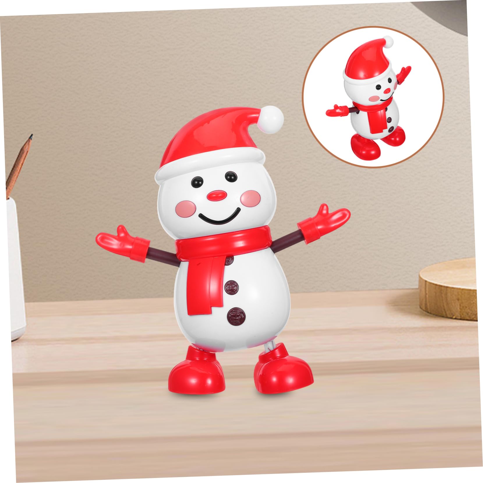 Muñeco de Eléctrico Que con Adorno Navideño para Decoración Festiva Hogar Oficina y Coche Regalo Seguro para Fiestas de Invierno