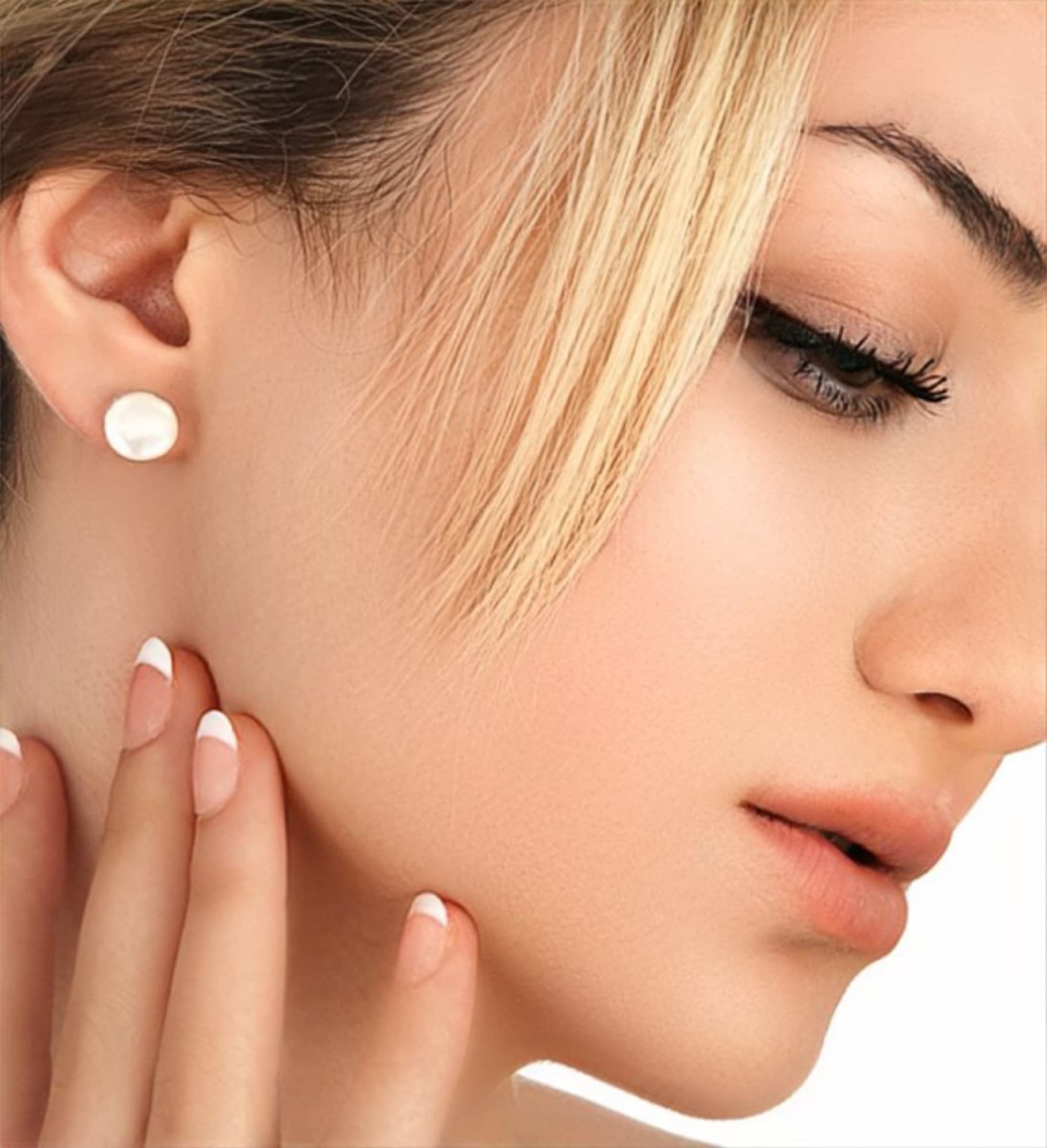 MadamLili | Perlmutt Ohrstecker aus 925 Sterling Silber | Runde Muschel Ohrringe | Muschelschmuck Damen | Geschenk für Frauen | Boho Schmuck | Nickelfrei & Allergikerfreundlich