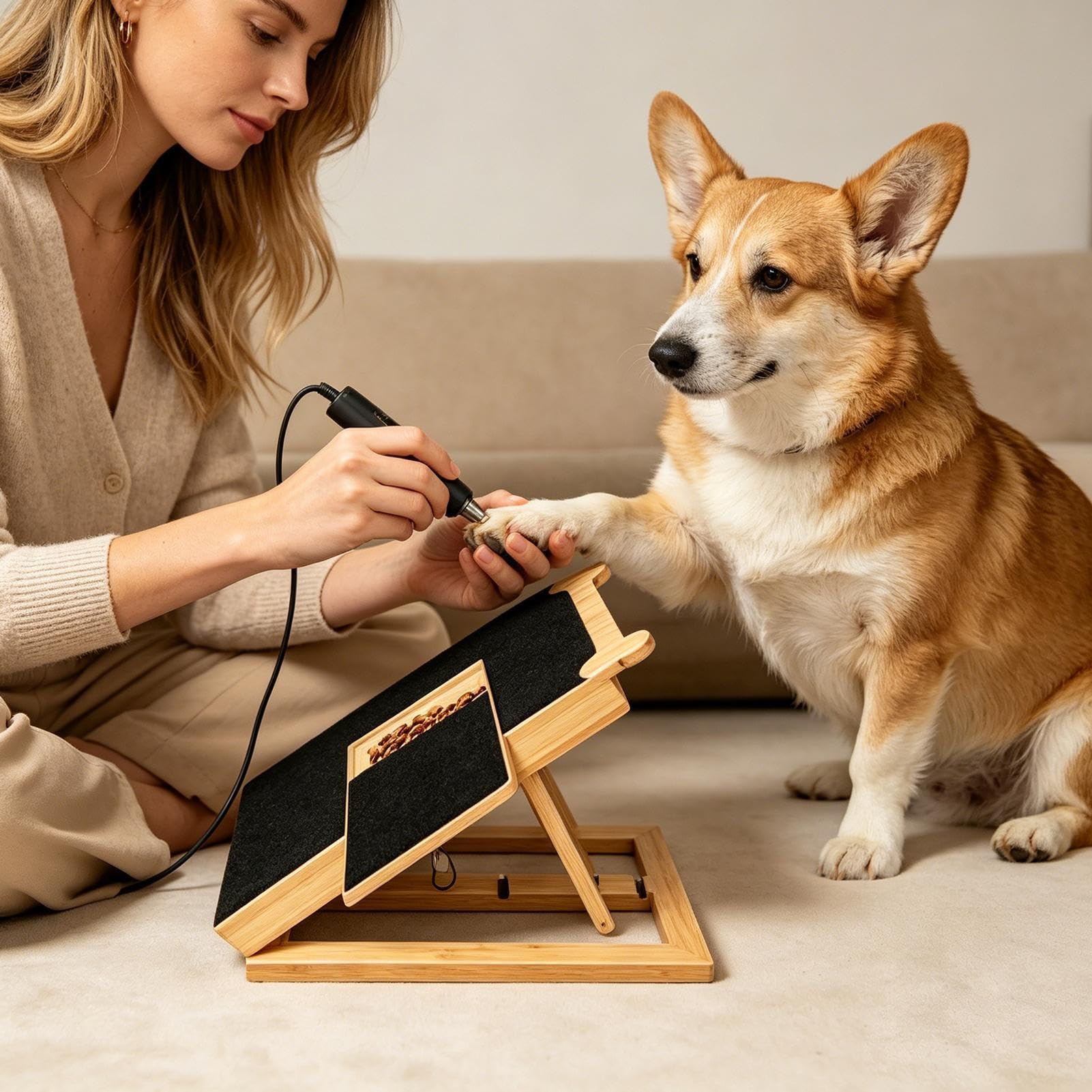 Generisch Rascador para perros con caja de golosinas, rascador para