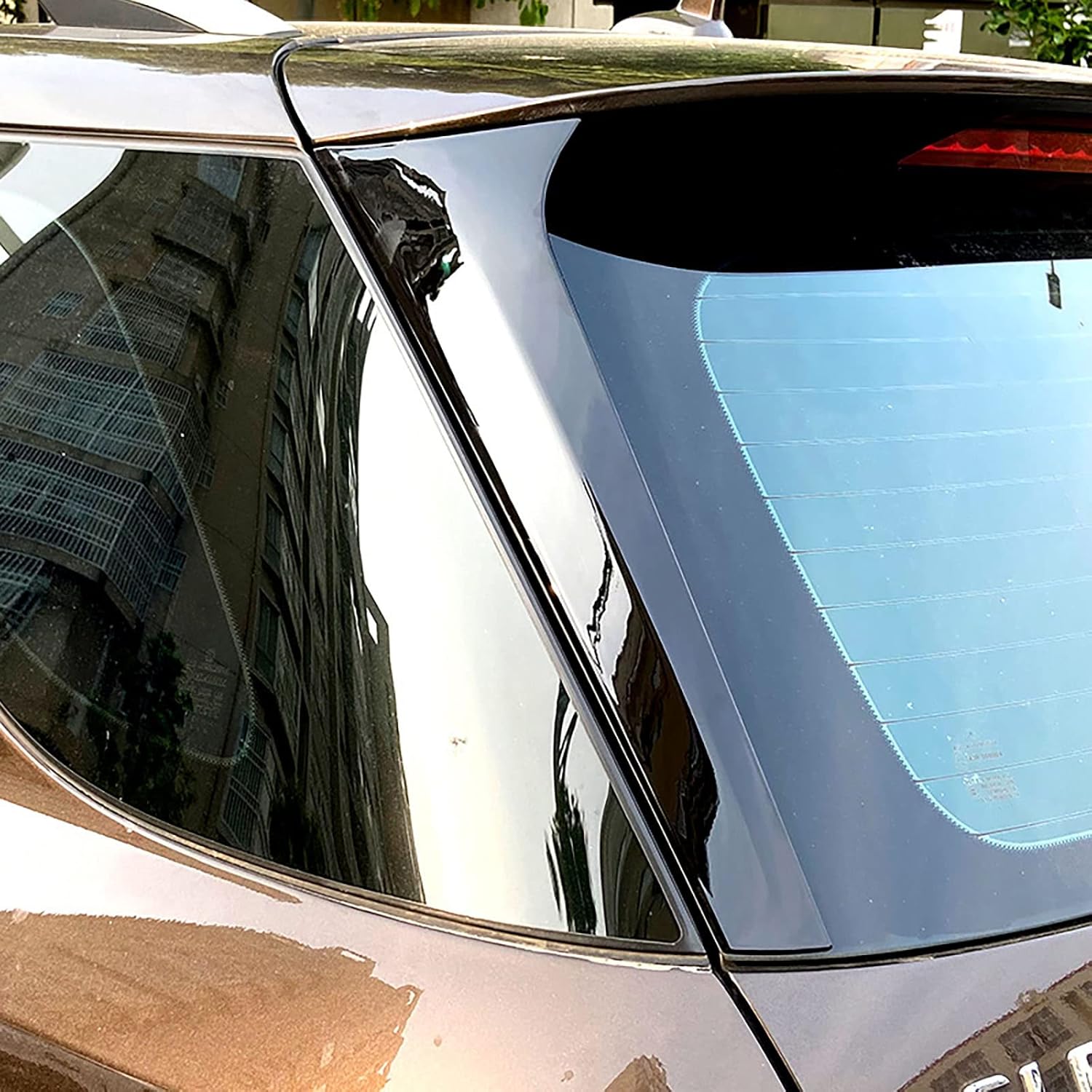 2pcs Car Rear Window Spoiler Side Wing for Mercedes Benz Ml Gle W166 2012-2018 Exterior Styling Body Kit Black