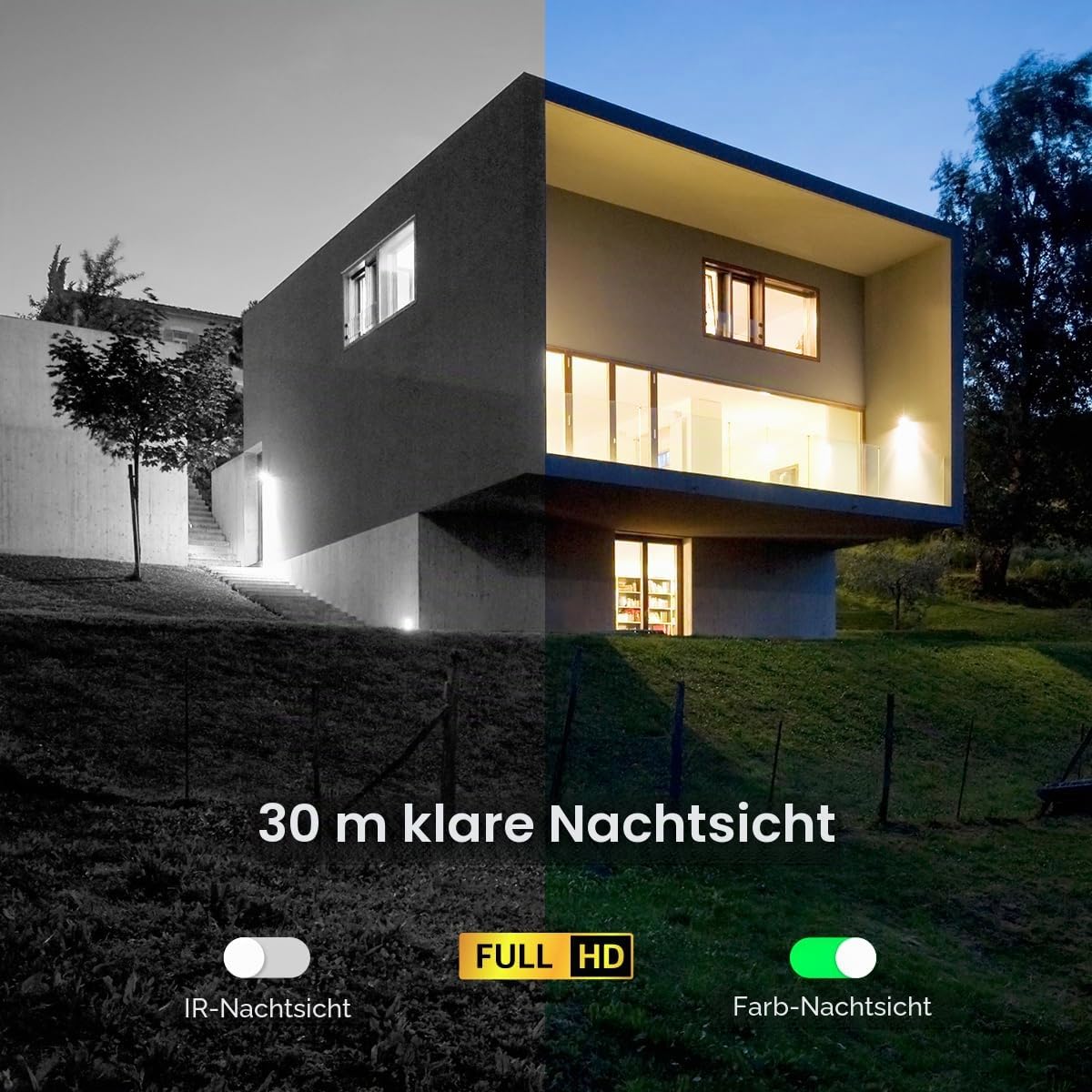 Ctronics 3G/4G LTE Überwachungskamera Aussen mit SIM Karte, 355°/90° Schwenkbar PTZ IP Kamera Outdoor, Menschenerkennung, Automatische Verfolgung, 30M FarbNachtsicht, TF-Speicher, IP66, Weiß