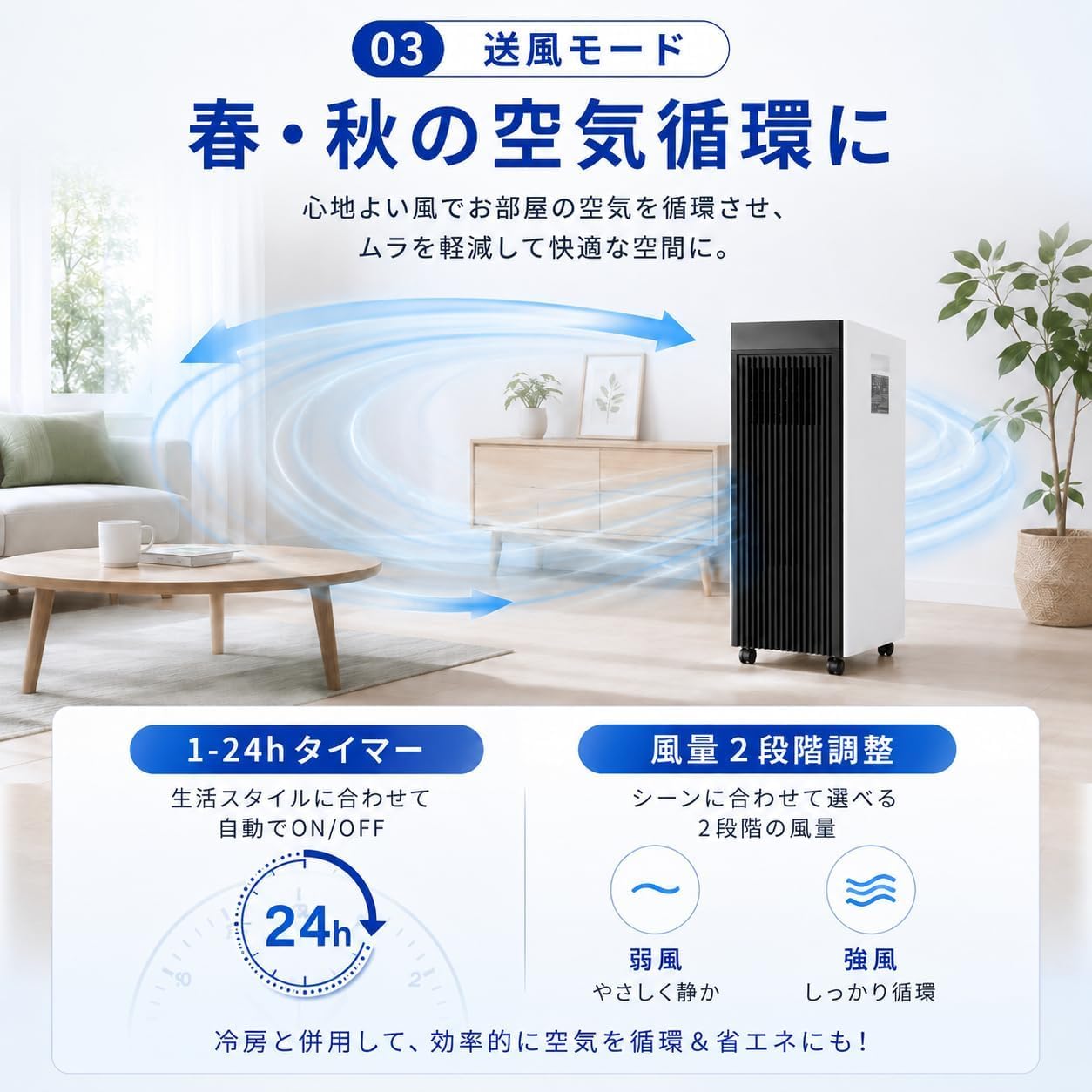 Amazon | スポットクーラー スポットエアコン 除湿機能搭載【工事不要