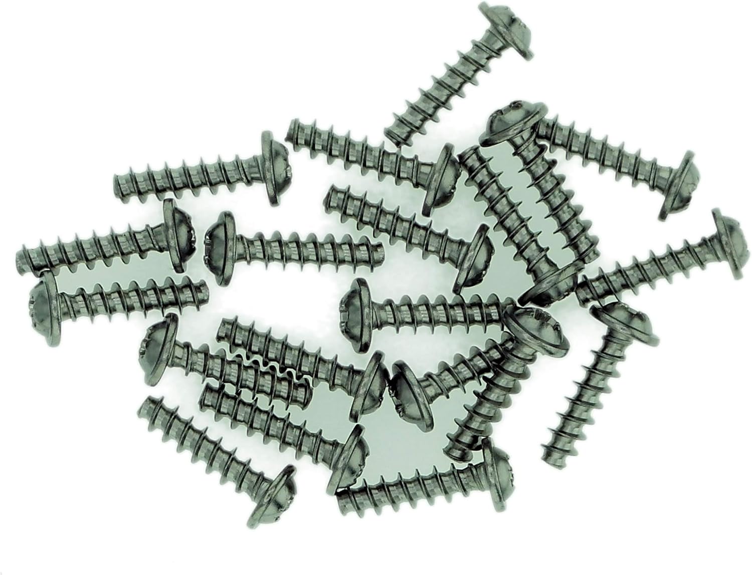 D3 (3mm x 8mm) Pozi Pan Screws for Plastic (Flanged) - Stainless Steel (A2) (Pack of 20), 3x8 - Flanged - A2 (20) - Image 3