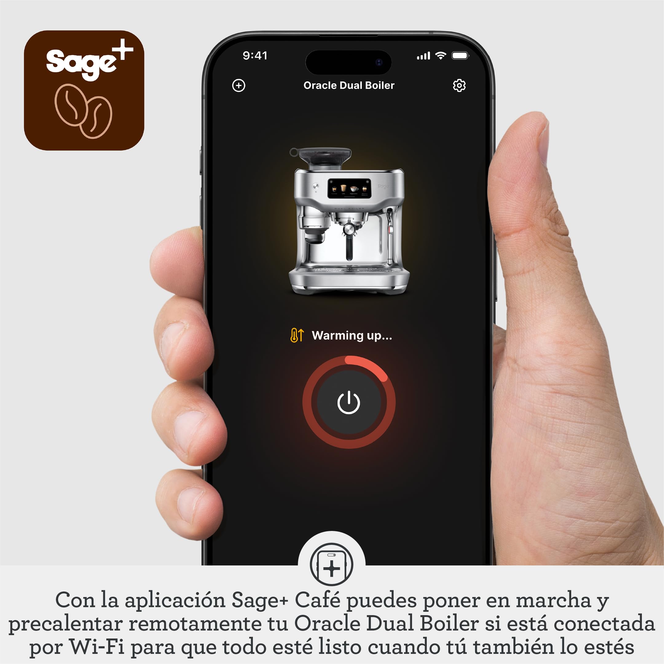 Sage Oracle Dual Boiler, Cafetera Superautomática, Trufa Negra | 16 Recetas Preestablecidas incl. Espresso, Cappuccino & Flat White, Vaporizador de Leche Manual & Automático