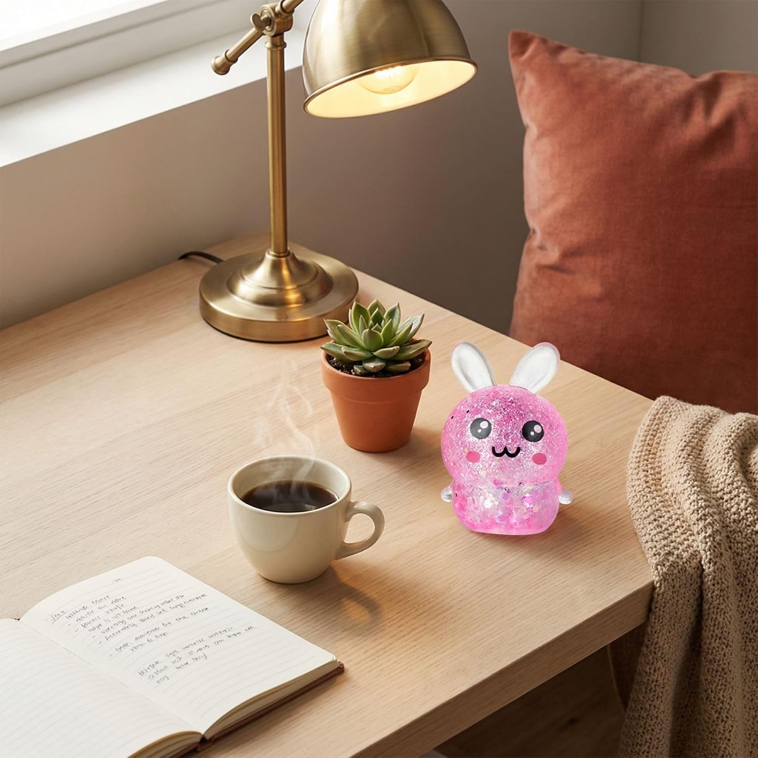 Mini Bunny Squishy Toys,Bunny Stress Ball Party Favors,Easter Basket Stuffers Basket Fillers Gifts for Adults 01-Pink