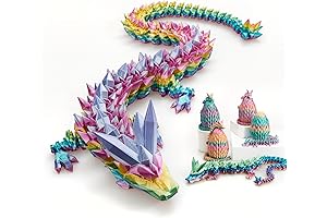 Ecqizer 24" 3D Articulated Crystal Beast Rainbow Dragon
