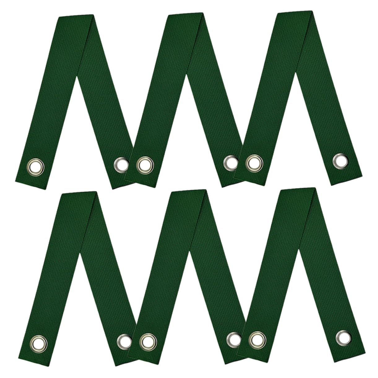 Sosoport 6pcs Gardening Tree Straps Tree Tie Straps Branch Support for Fruit Trees Plant Stake Strap Tree Tape Tree Ties for Support Hurricane Tree Strap Tree Rope Tree Clamp Green Nylon