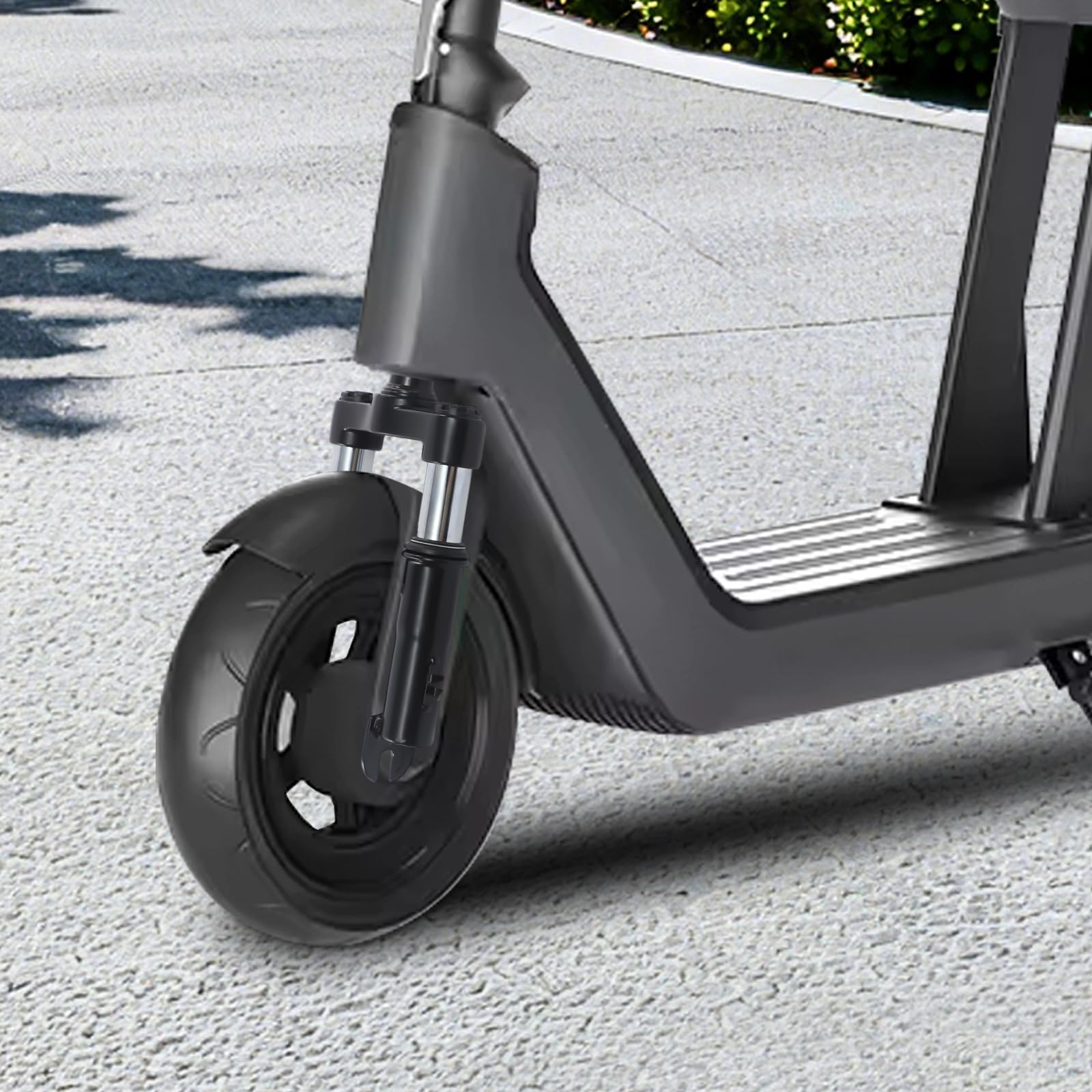Trottinette électrique fourche avant 14 x 38 cm pour Xiaomi M365, 1S, Pro, Pro2 et Mi3, fourche à suspension avec amortisseur en alliage d'aluminium, béquille et garde-boue, noir