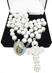 Terço De Noiva Banho Prata Sagrada Família