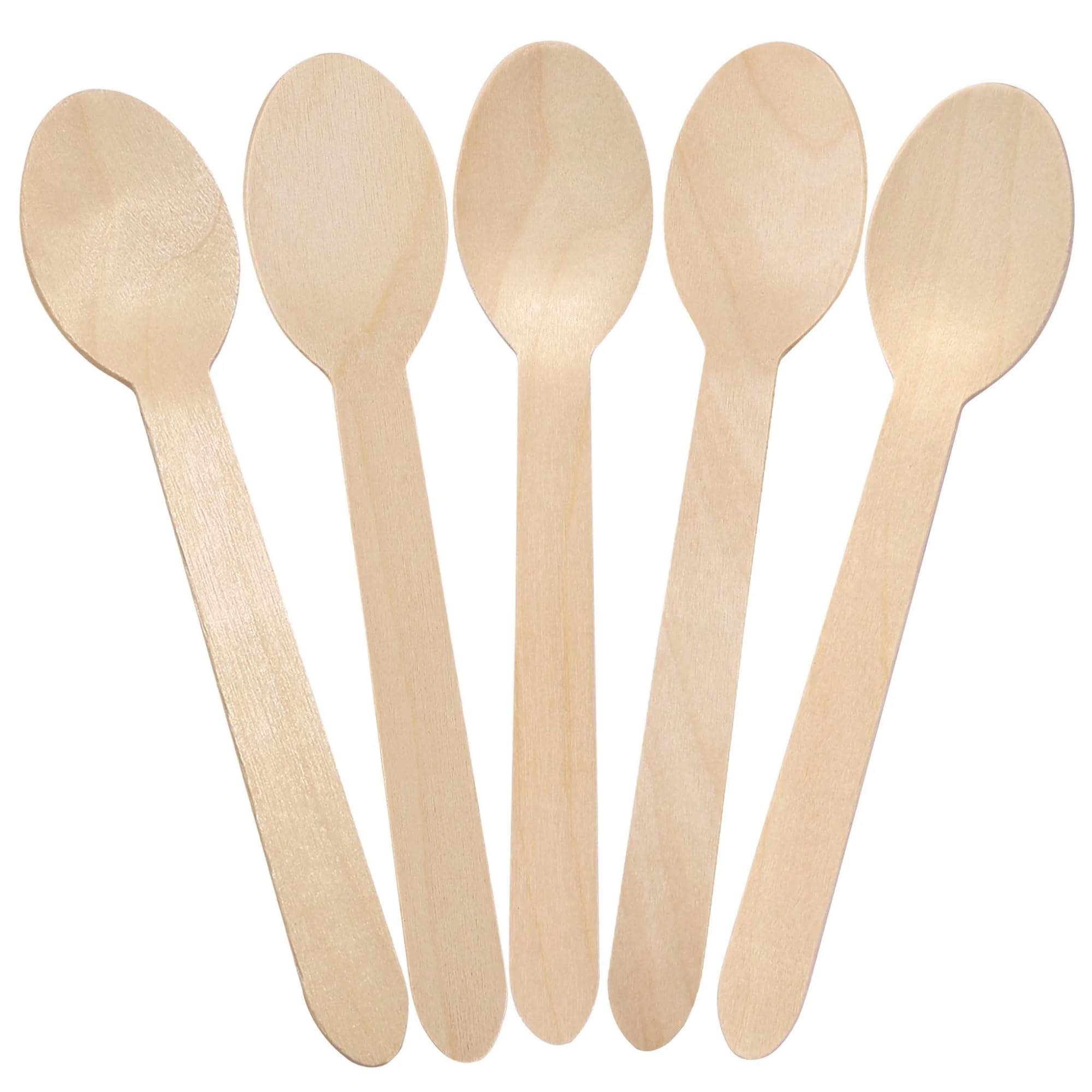 CaterCo Wooden Spoons Cutlery 1000 Spoons - Eco-Friendly Biodegradable Birchwood Spoons - Compostable Spoon For Parties, Picnics, Camping, And Events