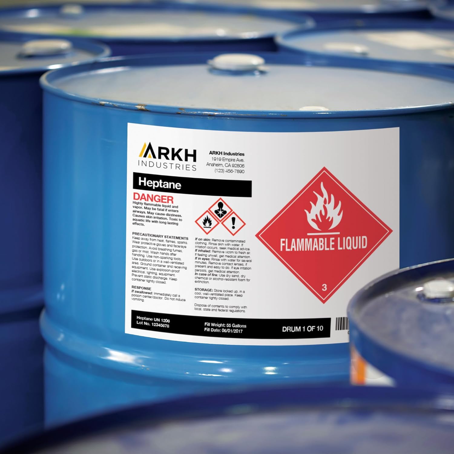 Avery UltraDuty GHS Chemical Labels for Epson ColorWorks C831 Drum Printer, Waterproof 8.5 x 11 500pk (60511)