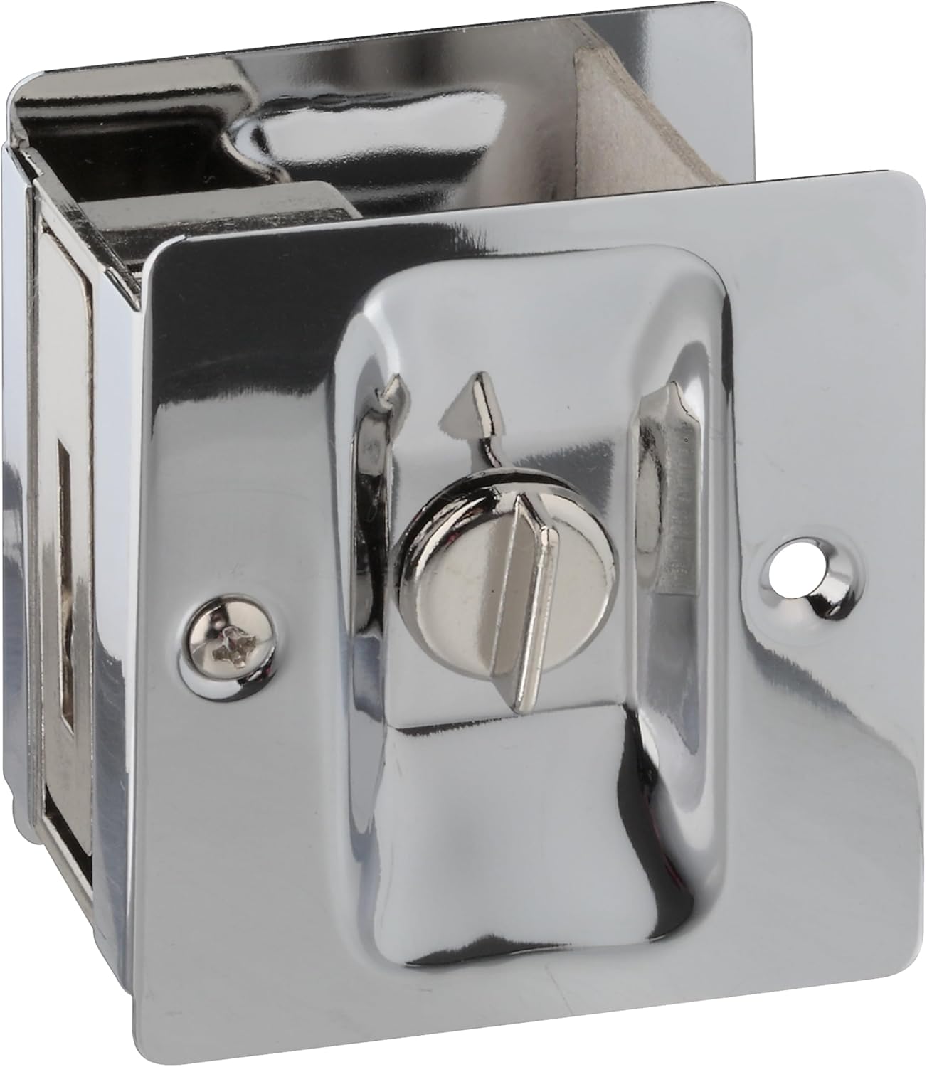 National Hardware N326-298 V1951 Pocket Door Latch in Chrome