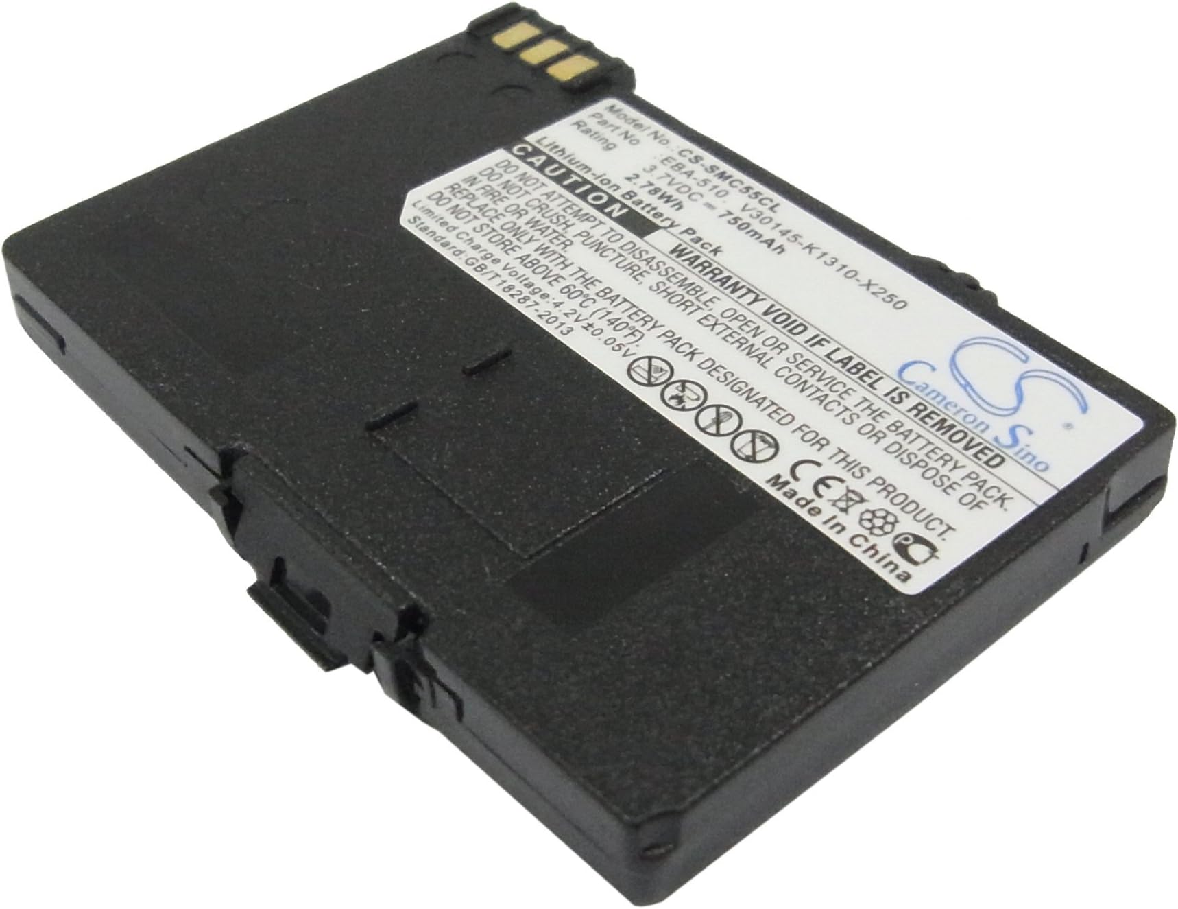 Replacement Battery for Telekom Octophon SL3 Professional T-Sinus 701A T-Sinus 701M T-Sinus 701MMS T-Sinus 711MMS (750mAh)