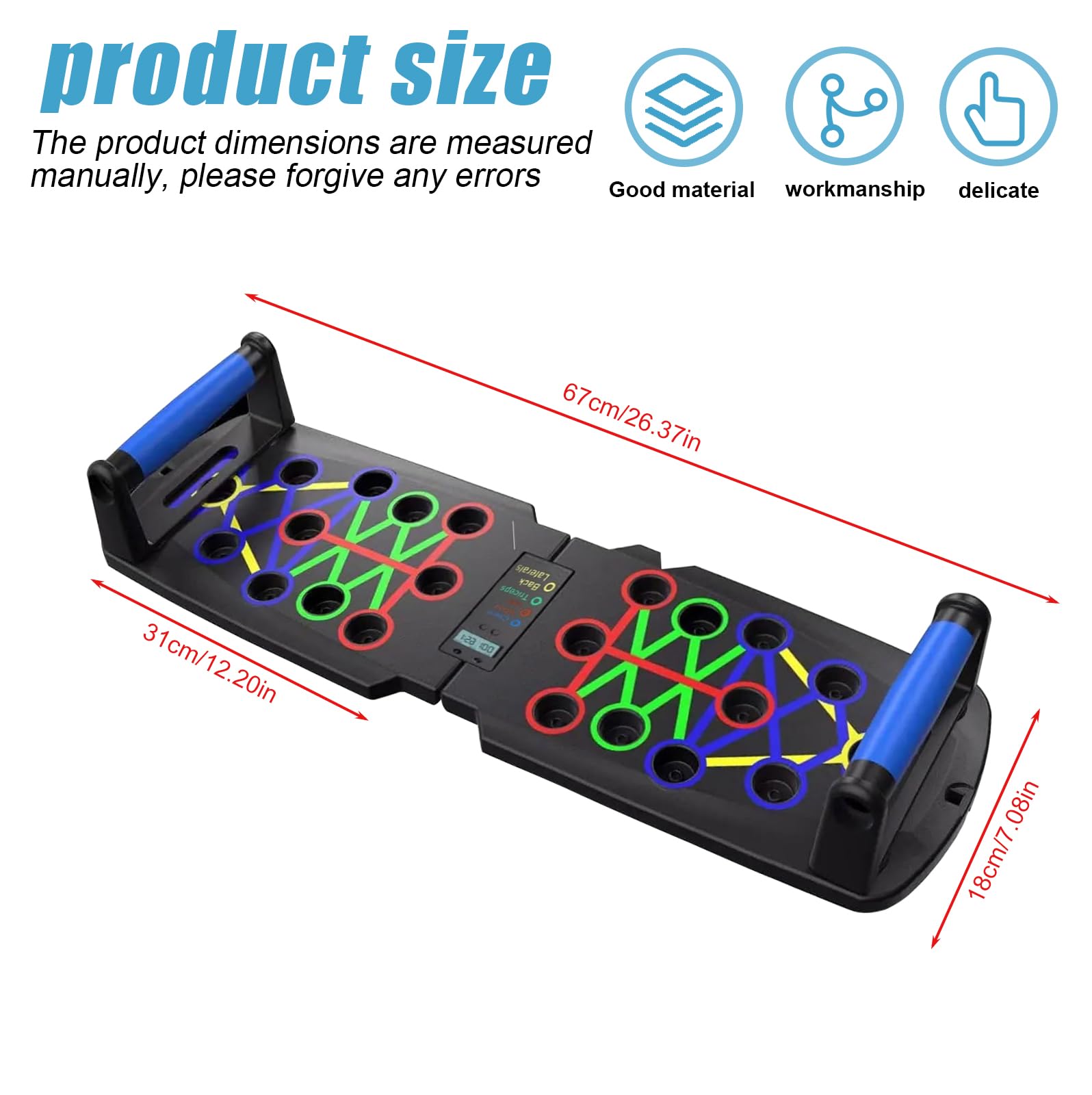 Premium - Set di flessioni e push-up per allenamento completo e flessioni efficaci