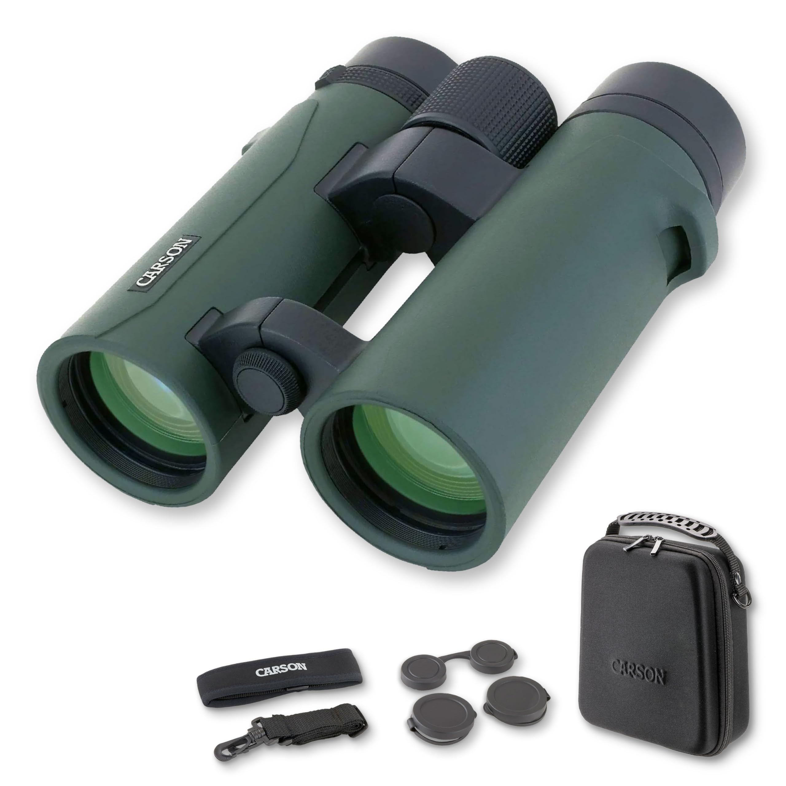 Carson RD Series 8x26mm Open-Bridge Waterproof Compact Binoculars (RD-826), Green