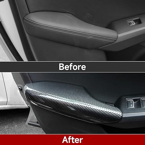 Miniatura 39 de Car Central Armrest Box Cover Decals for 2022 2023 2024 2025 Honda Civic 11th Gen Accessories ABS Carbon Fiber Interior Stickers