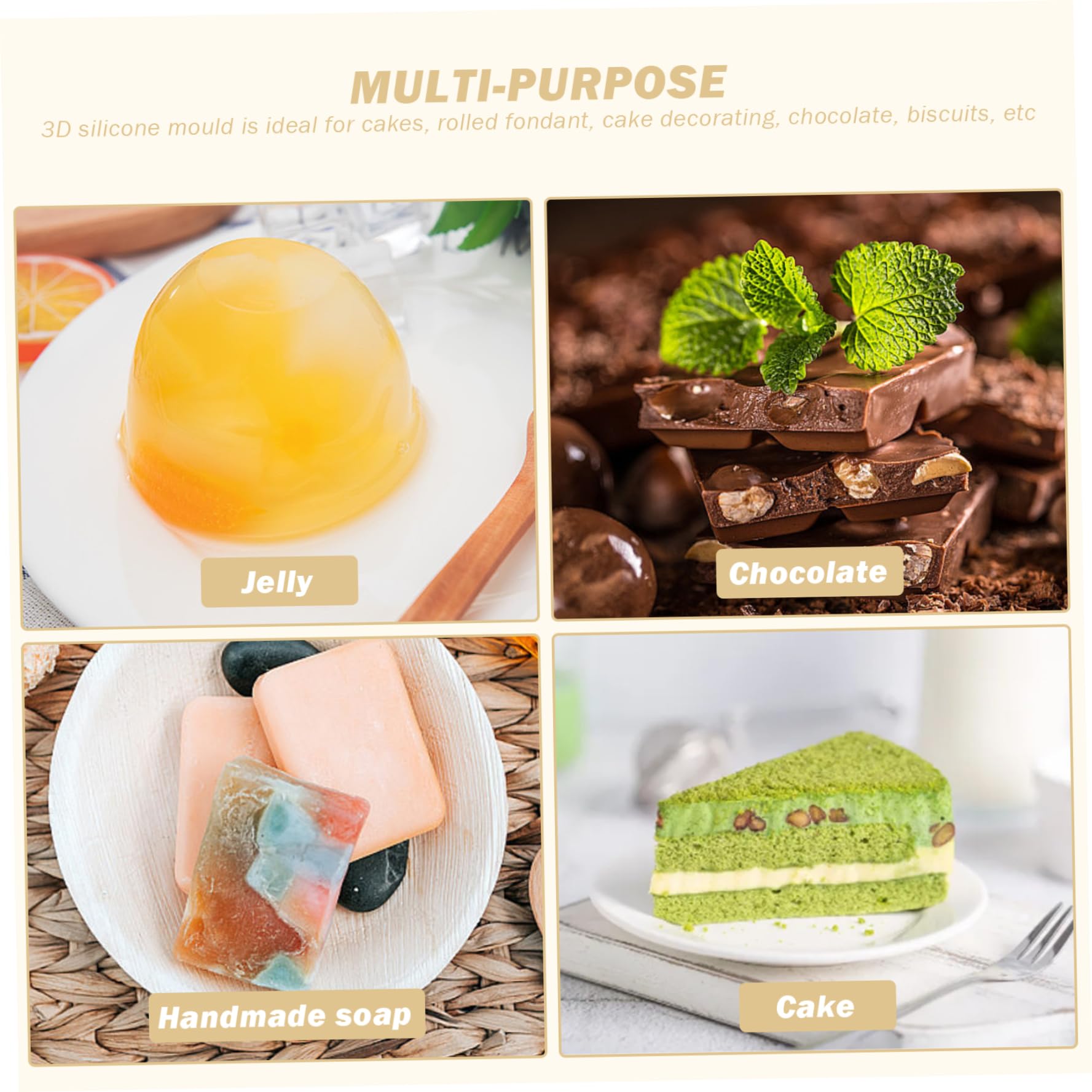 WishesMar Moule à Gâteau Silicone Forme Rainure Chat - Moule Antiadhésif Pâtisserie Pain Gelée