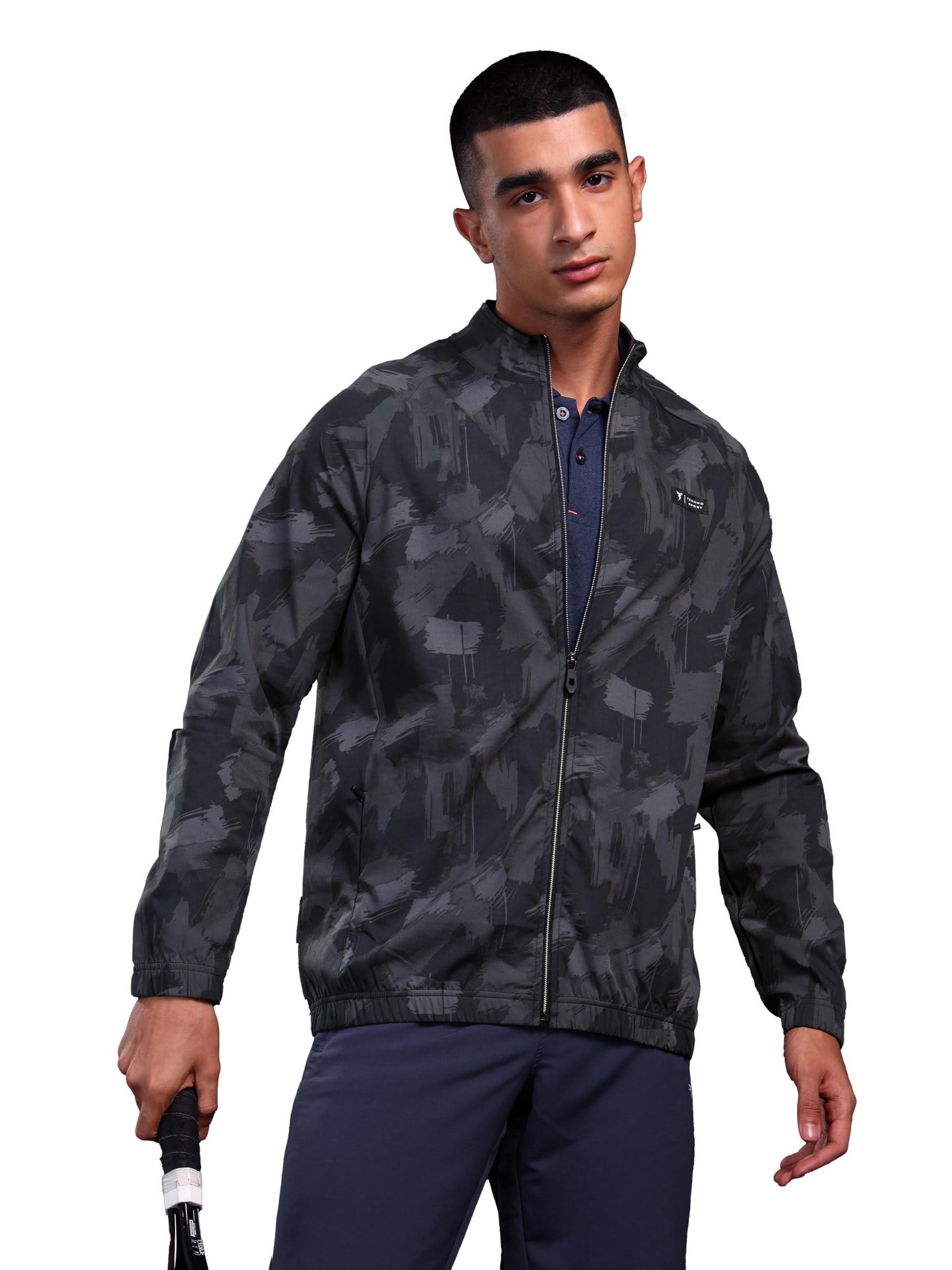technosport Men's Slim Fit Printed Regular Jacket With SPF50+, Quick Dry for Regular Use-picture-24