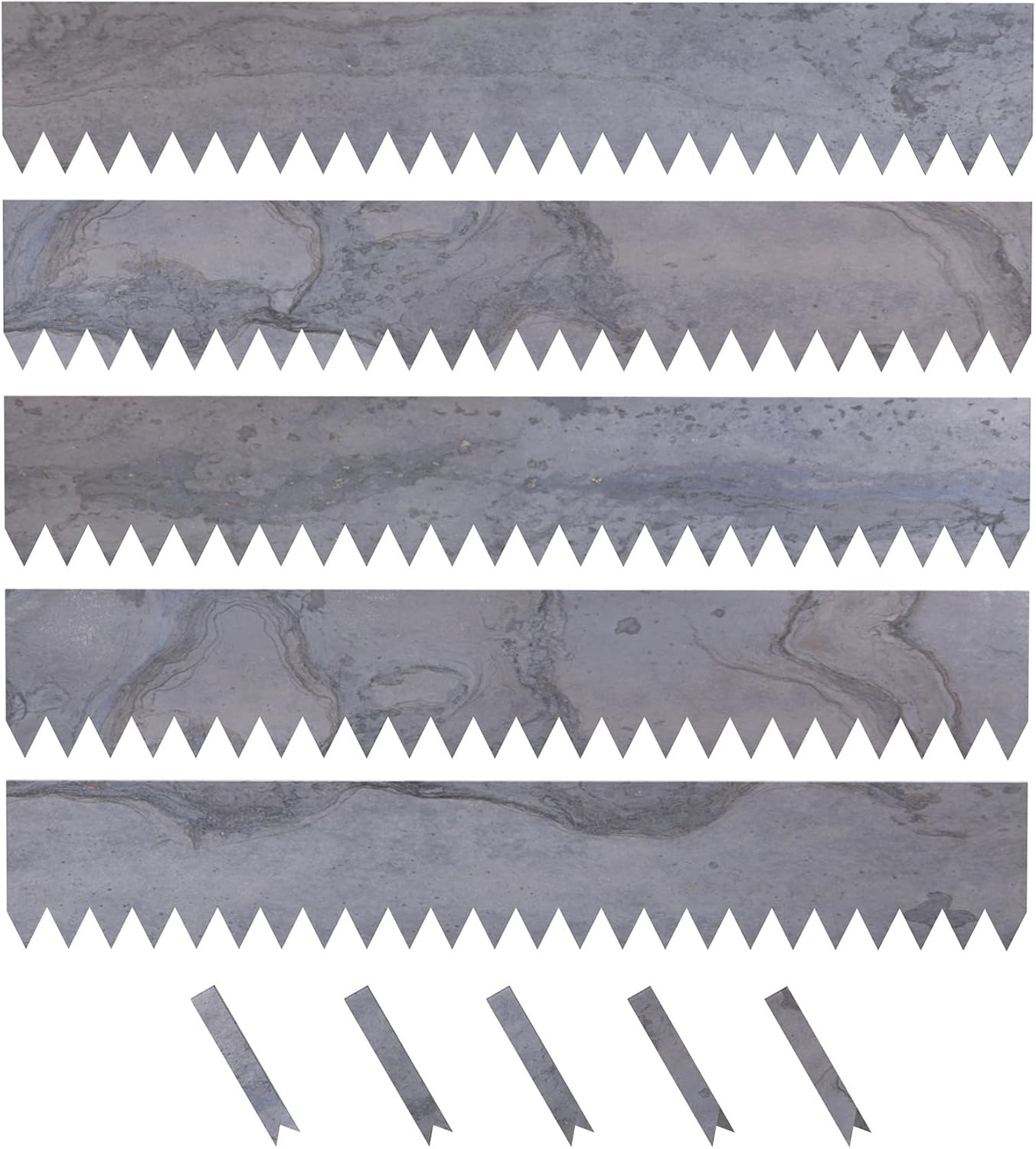 Edge Right Hammerin Landscape Edging 48 inch Strips 14Gauge CorTen Steel 6 inch Depth
