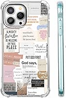 Vista 38 de Cubierta de Teléfono con Versículos de la Biblia y Citas Cristianas de Jesús en Collage, Funda Protectora Suave de TPU de Moda para iPhone 16 Pro, #1