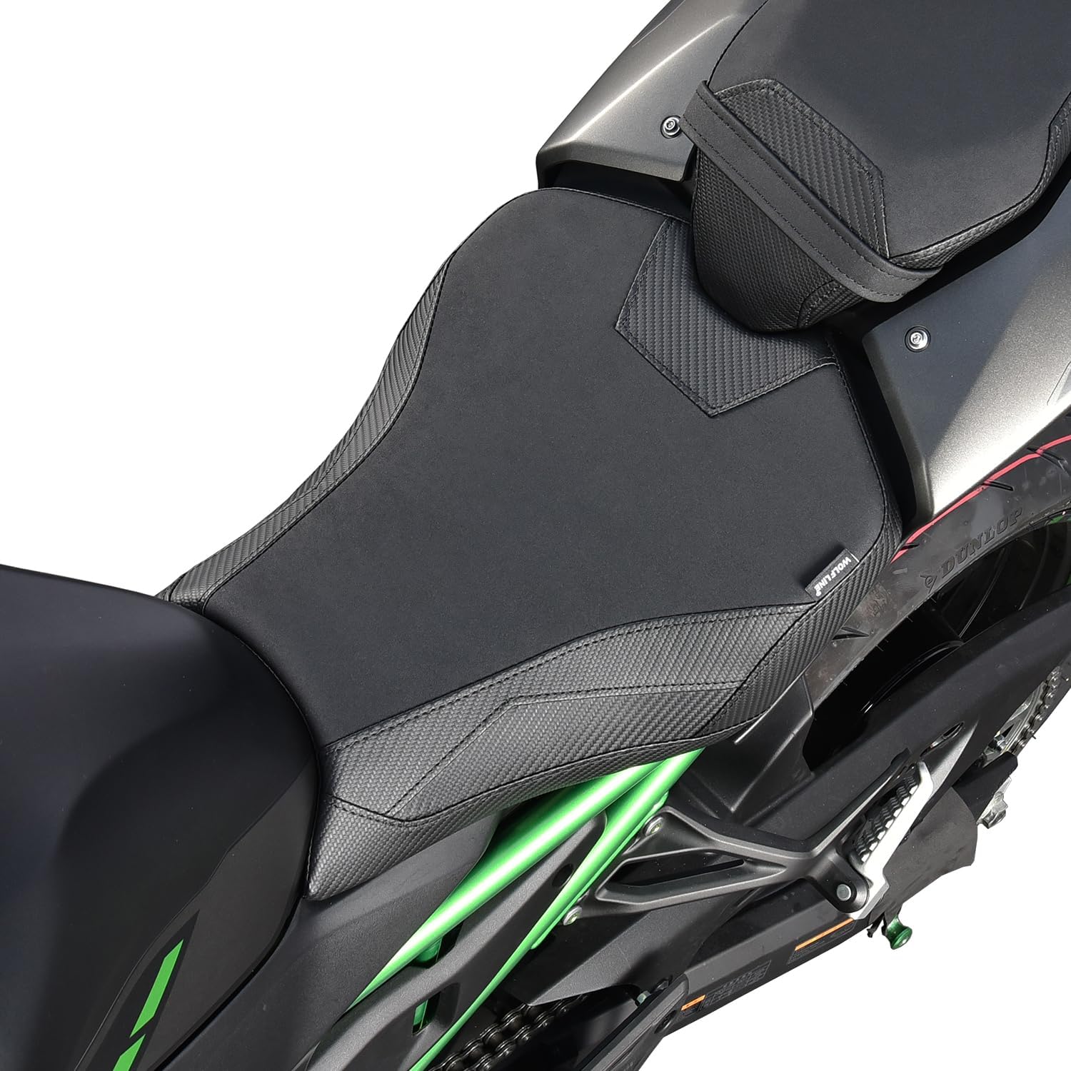 Motorcycle Rider Comfort Seat Fit for ZR900 Z900 2025 2026, Leather Front Driver Saddle Solo Cushion Pillion Pad, Black