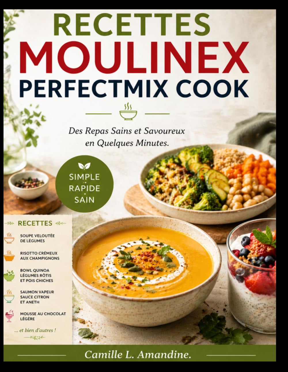 RECETTES MOULINEX PERFECTMIX COOK: Des Repas Sains et Savoureux en Quelques Minutes.