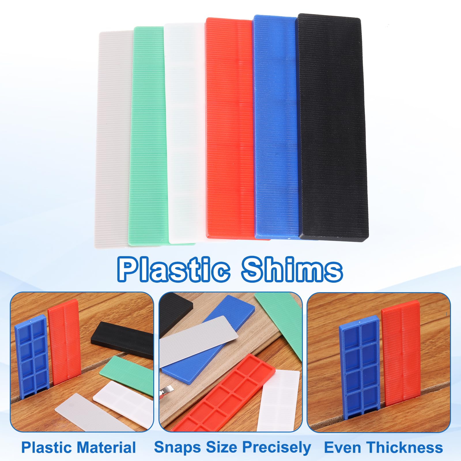Amazon.com: uxcell 20 Pcs Plastic Flat Shims for Leveling, 3mm(1/8
