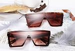 FEISEDY Fashion Oversize Siamese Lens Sunglasses Women Men Succinct Style UV400 B2470