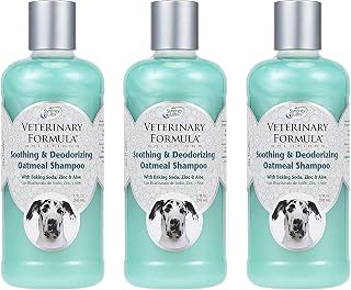 Veterinary Formula Solutions 3 Pack of Soothing and Deodorizing Oatmeal Shampoo for Dogs, 17 Fluid Ounces Each
