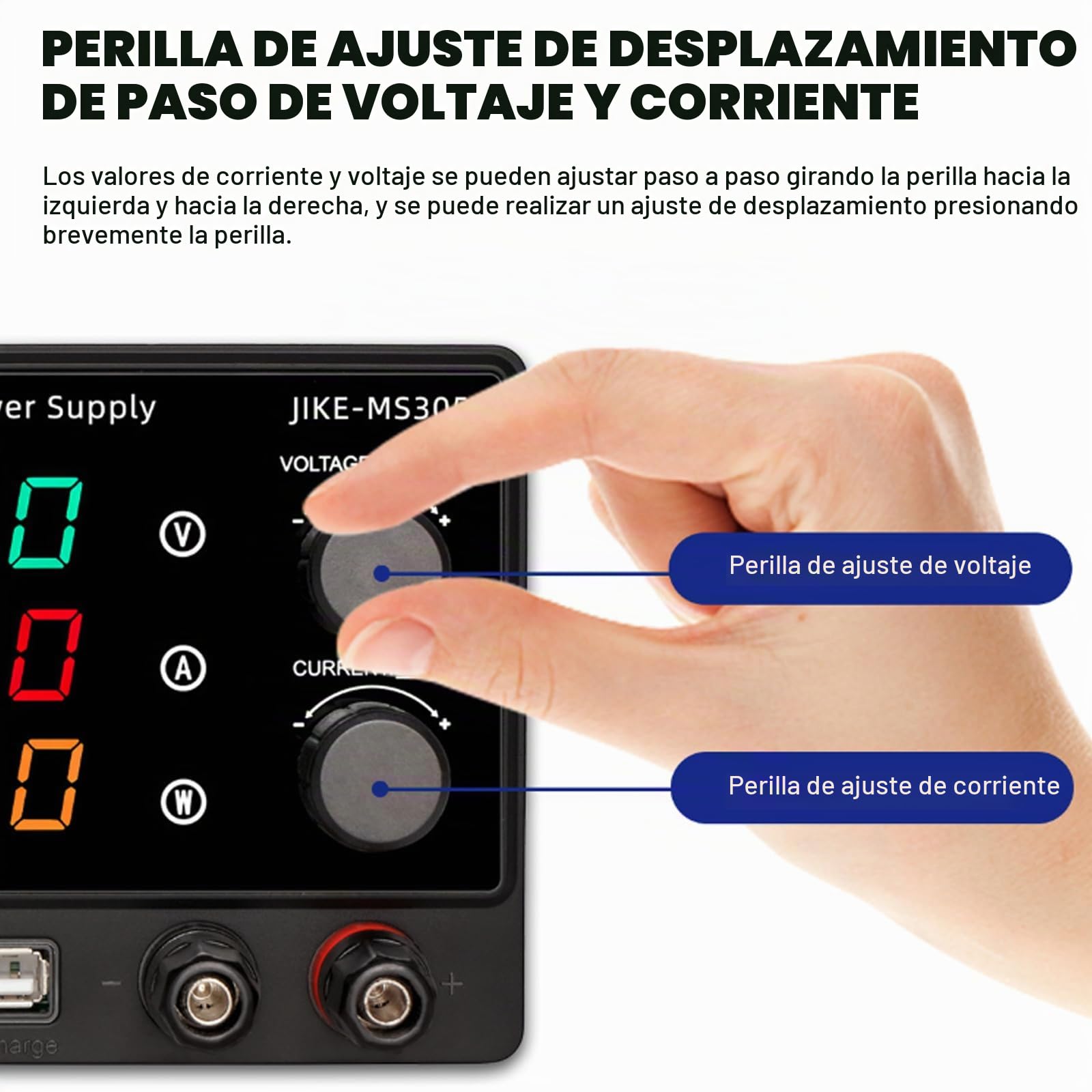 Fuente de alimentación de laboratorio, 30 V, 5 A, 150 W, fuente de alimentación de laboratorio, indicador LED de 4 dígitos y llave de bloqueo, CC 0-30 V, 0-5 A, fuente de alimentación regulable, mini