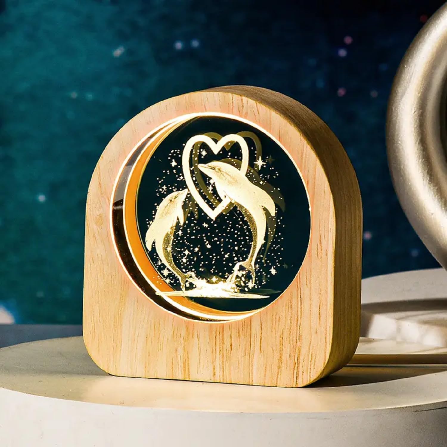 Shopogenix Solar System Crystal Ball Night Light -12