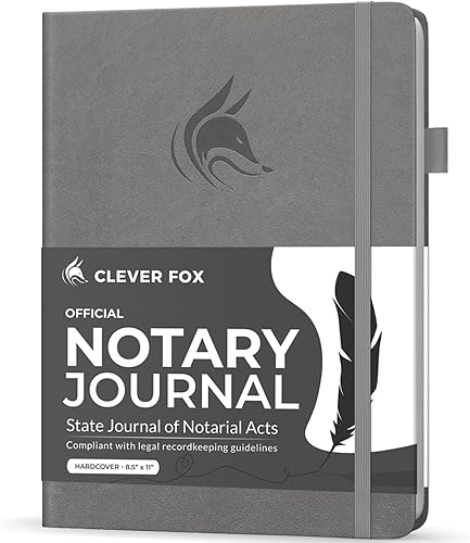 Miniatura 7 de Clever Fox Diario notario - Revista pública notarial de actos notariales - Libro de registro notarial de tapa dura - Suministros notariales - 612