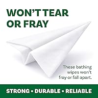 Vista 4 de Toallitas de baño extra grandes para adultos, sin enjuague, 40 toallitas desechables de limpieza corporal para hombres, mujeres y ancianos, ideal